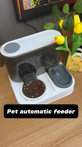 Pet water and food automatic all-in-one machine!!! #automatic #feeder #water #foodfeeder #waterfeeder #automaticpetfeeder #catsoftiktok #catlover #trending #petsupplies #petfeeder #fyp #foryou 