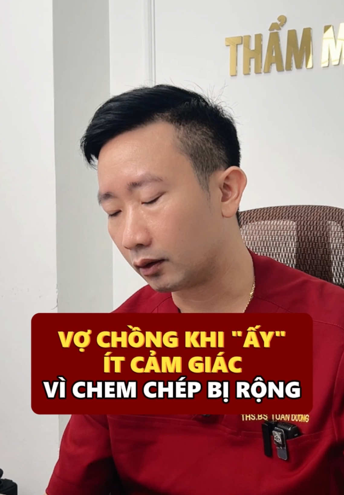 Vợ chồng “gần gũi” ít cảm giác vì chem chép bị rộng #bacsytuanduong #thammytuanduong #lamdep #thammy #xuhuongtiktok #trendingtiktok 