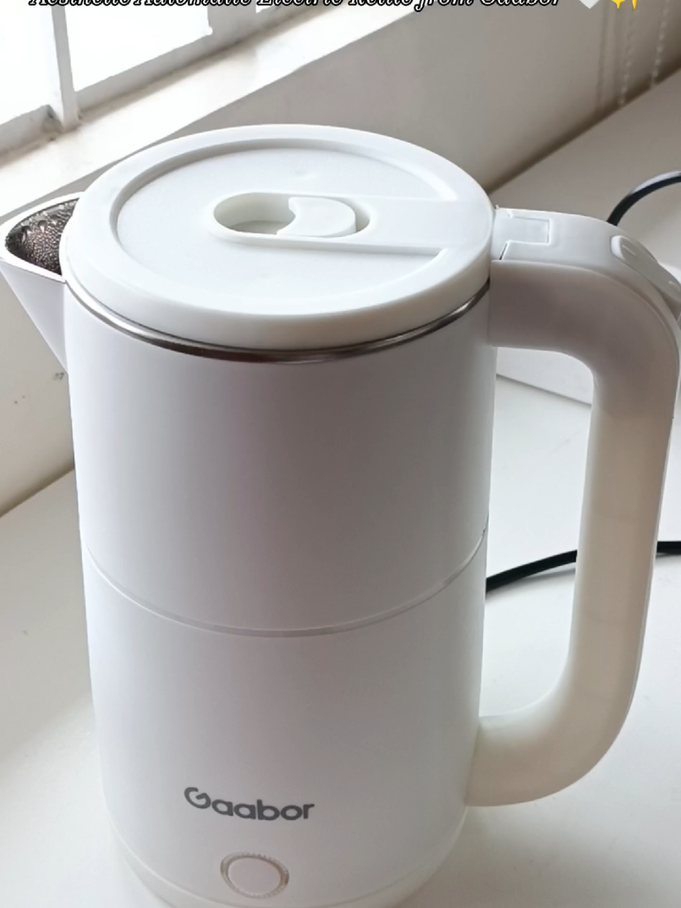 As a coffee/tea lover, this Electric Kettle from Gaabor is a staple in our household! Get this now while it's still on sale! 😍💖 #fyppppppppppppppppppppppp #gaabor #gaaborph #gaaborkettle #electrickettle #automatickettle #waterheater #aesthetic #appliances #kitchenware 