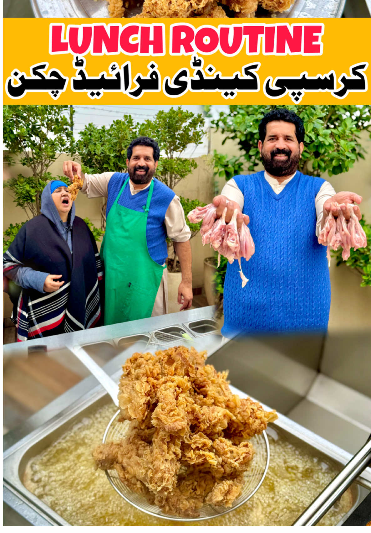 BaBa Food House LUNCH Routine! | SURPRISE CRISPY CHICKEN by #ChefRizwan #babafoodrrc #tiktokcookbook #trending #shortvideo #3minutevideo #snacks #familyvlog #morningroution #villageroutine #wintercooking #Recipe #familyvlog #crispyfriedchicken #chickenfry #villagecooking #villagevlog  #cookingvlog #villageroutine  #lunchroution #lunch #winter #cookinginwinters 