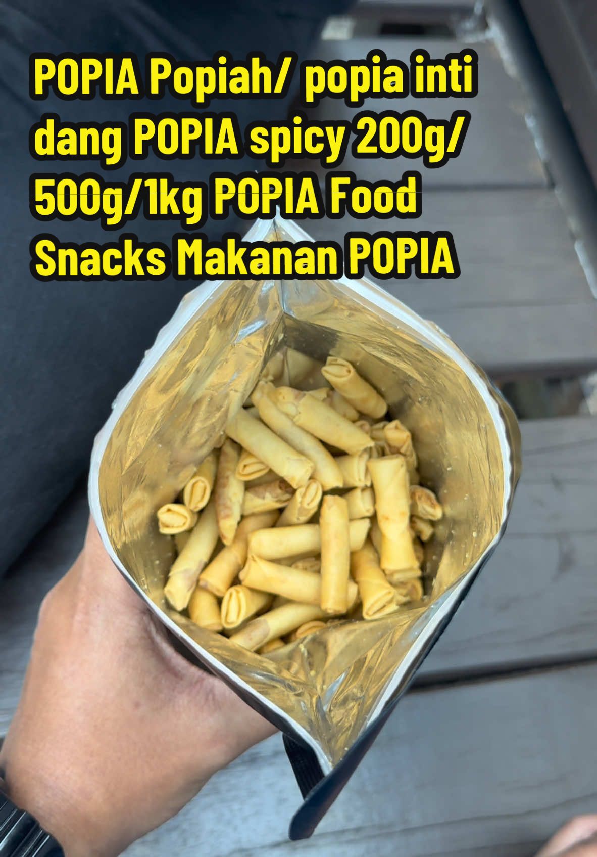 POPIA Popiah/ popia inti dang POPIA spicy 200g/ 500g/1kg POPIA Food Snacks Makanan POPIA#popia #popiamurah #popiah #makananviral #fyp #CapCut 