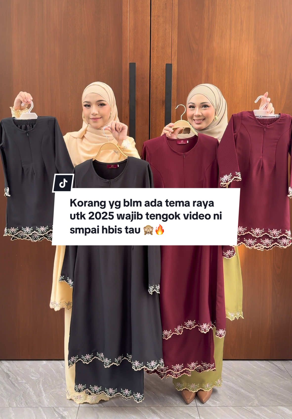 Korang yg blm ada tema raya 2025 tuu masuk live kita esk Khamis jam 9pagi tau,  Make sure korang dah register live event kat bawah okeh 🙈🔥 #nfhboutiquegallery #bajuraya2025 #bajuraya #outfitraya #kurung #nfhraya2025 #manismanislebaran #fyp #TikTokShop 