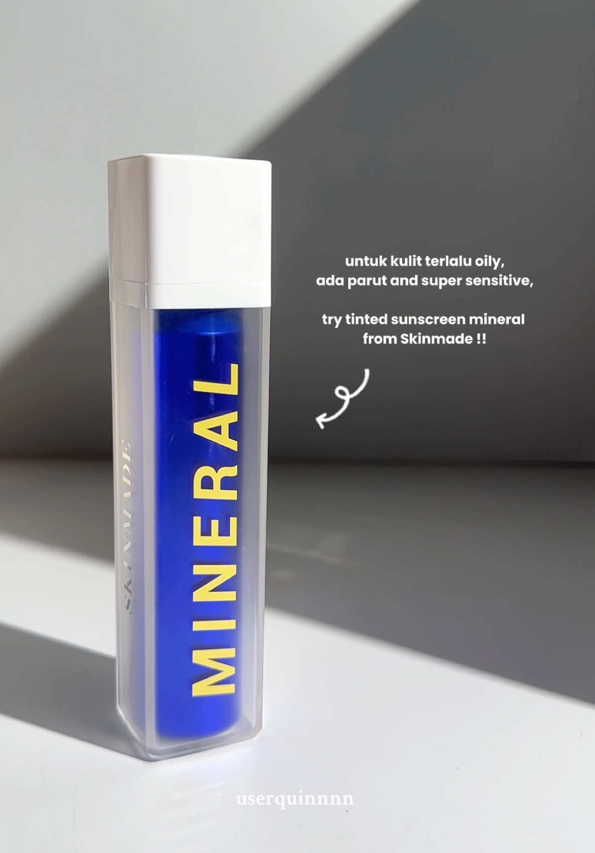 Replying to @puteriyangtersakiti oily skin yang ada parut susah hilang tu, pakai la tinted ss mineral ni! really helpful ye 🥹🤌🏻  #skinmade #skinmadetintedsunscreen #tintedsunscreen #mineraltintedsunscreen 