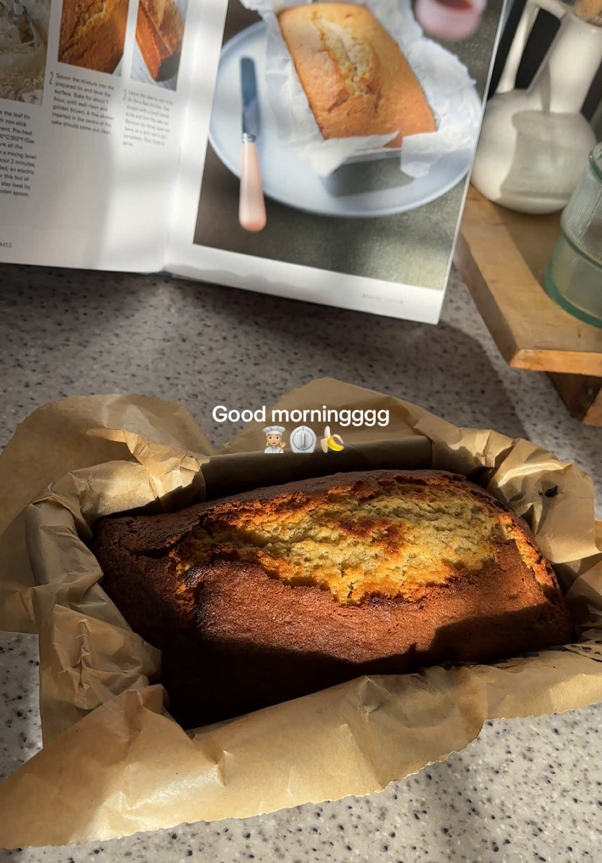 Love a banana bread 👩🏼‍🍳🍌🍰 #BakeWithMe #bananabread #bananabreadrecipe 