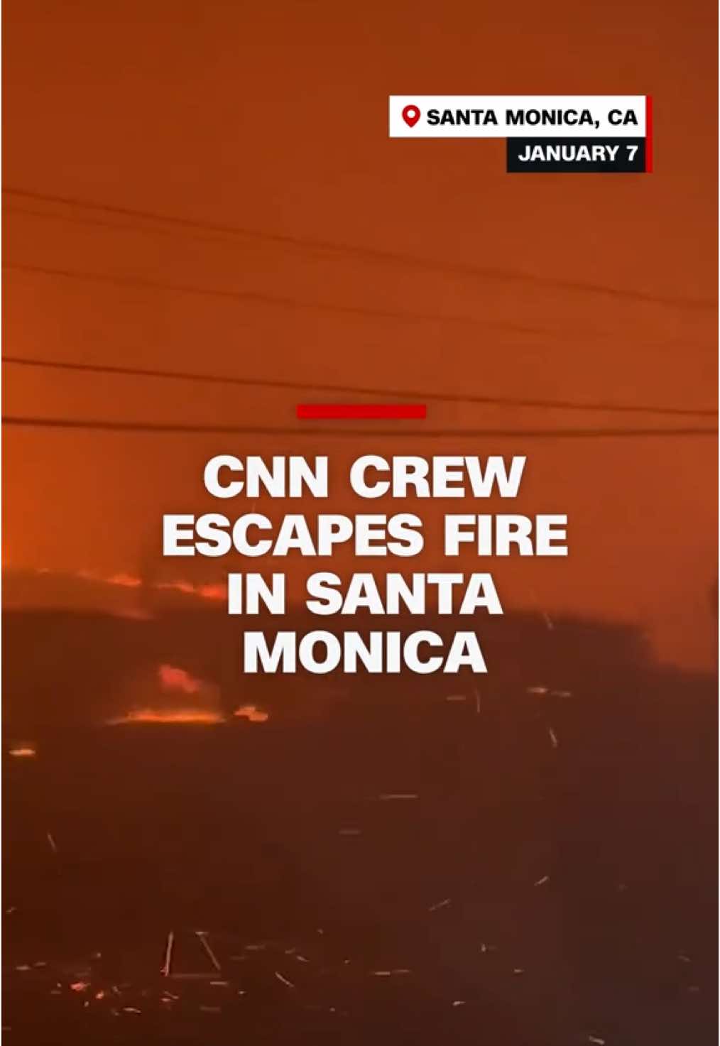 A CNN crew filmed their evacuation from an area where a dangerous wildfire is rapidly growing in southern California. #CNN #News #California #Wildfires