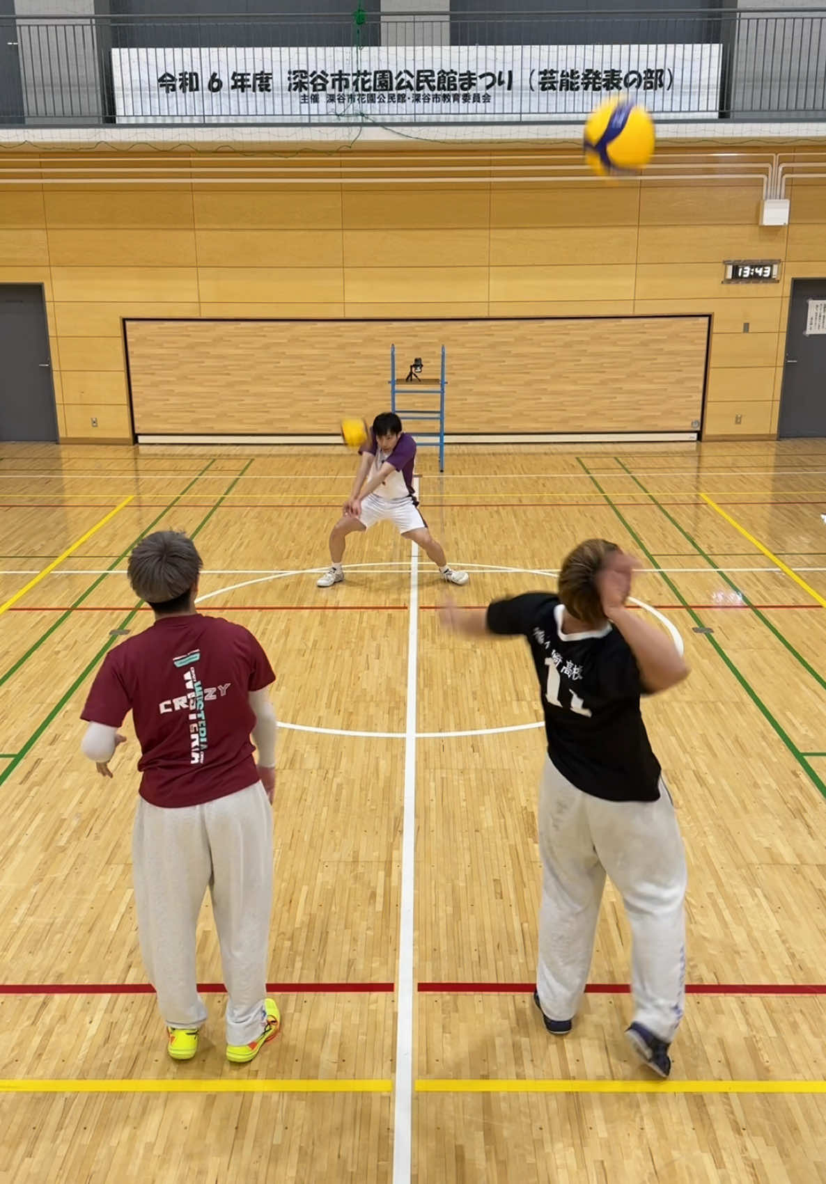 ダブルボールトレーニング🏐🏐#ハイキュー #牛若くん #排球少年 #バレーボール #haikyuu #volleyball @JUN🐶⚒🏐🥎 @たつ🐉👶🏻🏐 