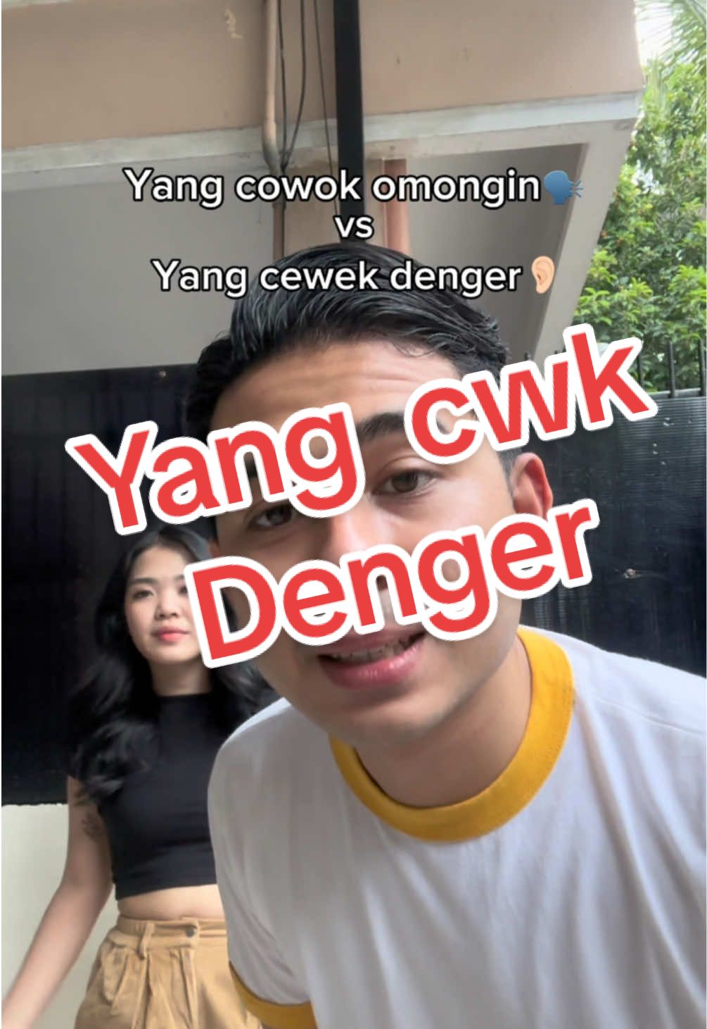 Pas masuk kuping cewek, terjemahannya beda🥲 #couple #couplegoals #couplecomedy #funnycouple #luckylara #fyp #couplestiktok #couplefunny 