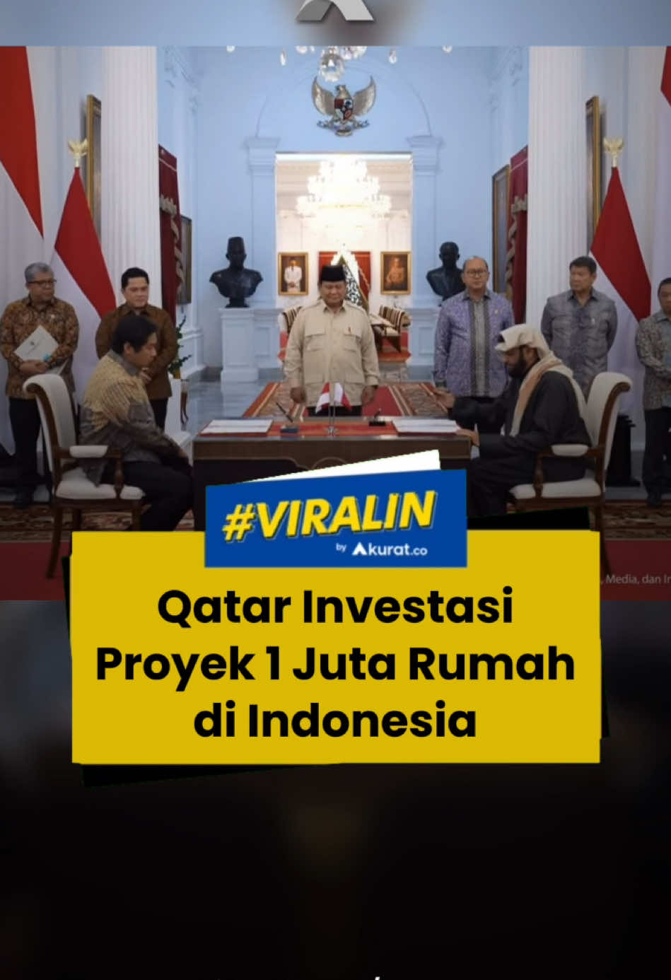 Maruar Sirait juga mengatakan, berdasarkan arahan Presiden Prabowo, kerja sama pembangunan satu juta unit rumah ini dilakukan dengan skema G to G. Dalam proyek tersebut tugas pemerintah adalah menyiapkan lahan yang dimiliki negara. Pihaknya juga akan segera membawa investor Qatar untuk memahami sejumlah aturan di Indonesia. 🎥: Youtube/Setpres. #viral #prabowo #presidenprabowo #maruarsirait #investor #programsatujutarumah #programpemerintah #akuratco 