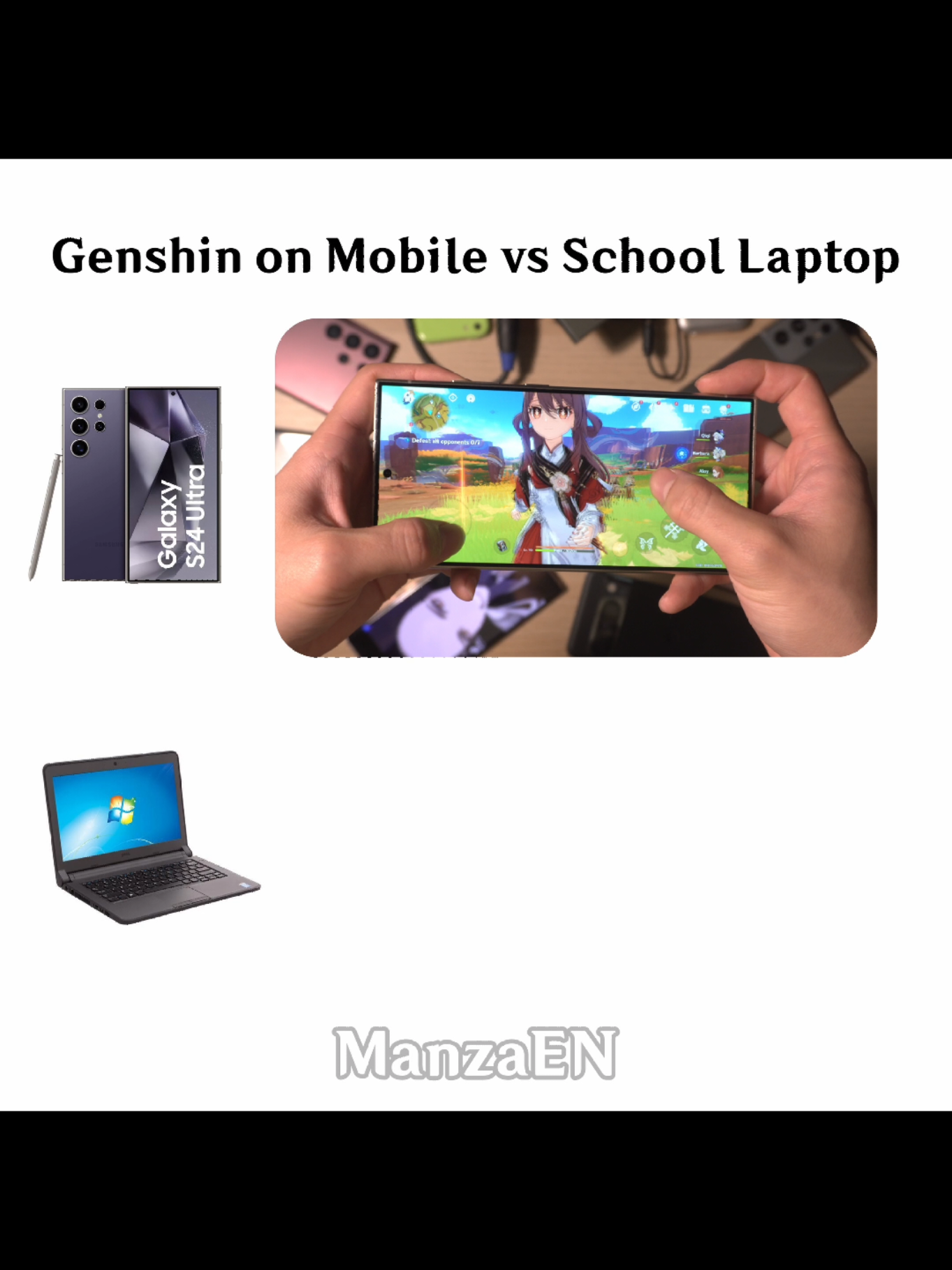 Genshin Mobile vs School Laptop be like...  #genshin #GenshinImpact 