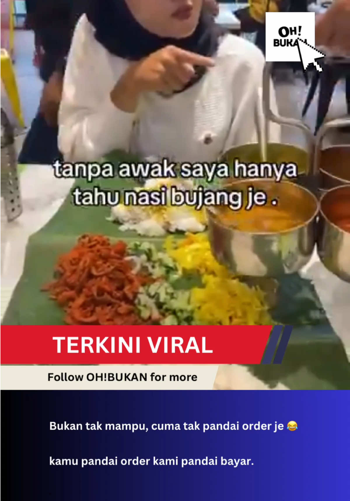 Perempuan ni suka makan tapi makan tak pernah habis 🤣🤣 sebab tu kalau bercinta mesti laki badan naik sebab kena habiskan makanan hahaha #terkiniviral #ohbukan #trendingmalaysia