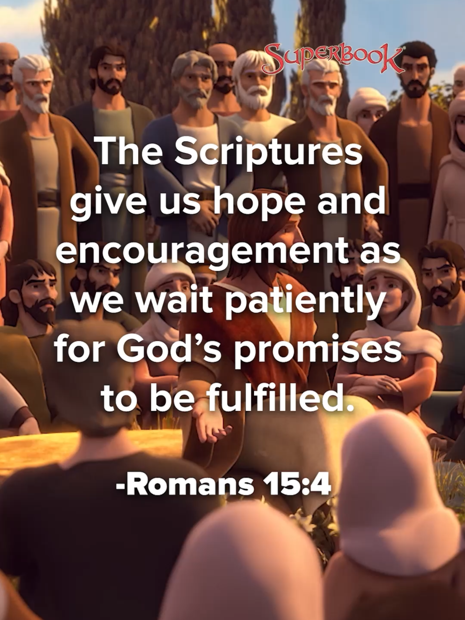 SuperParents, waiting for God's promises to happen is not always easy. Find strength and assurance in His Word as you wait. 🙌🏼 Tell your family about God and His promises in His Word! Download the FREE Superbook Bible App. Tap th link in bio. #Bible #Superbook #WaitForGod #BibleVerse #fyp #ChristianParenting