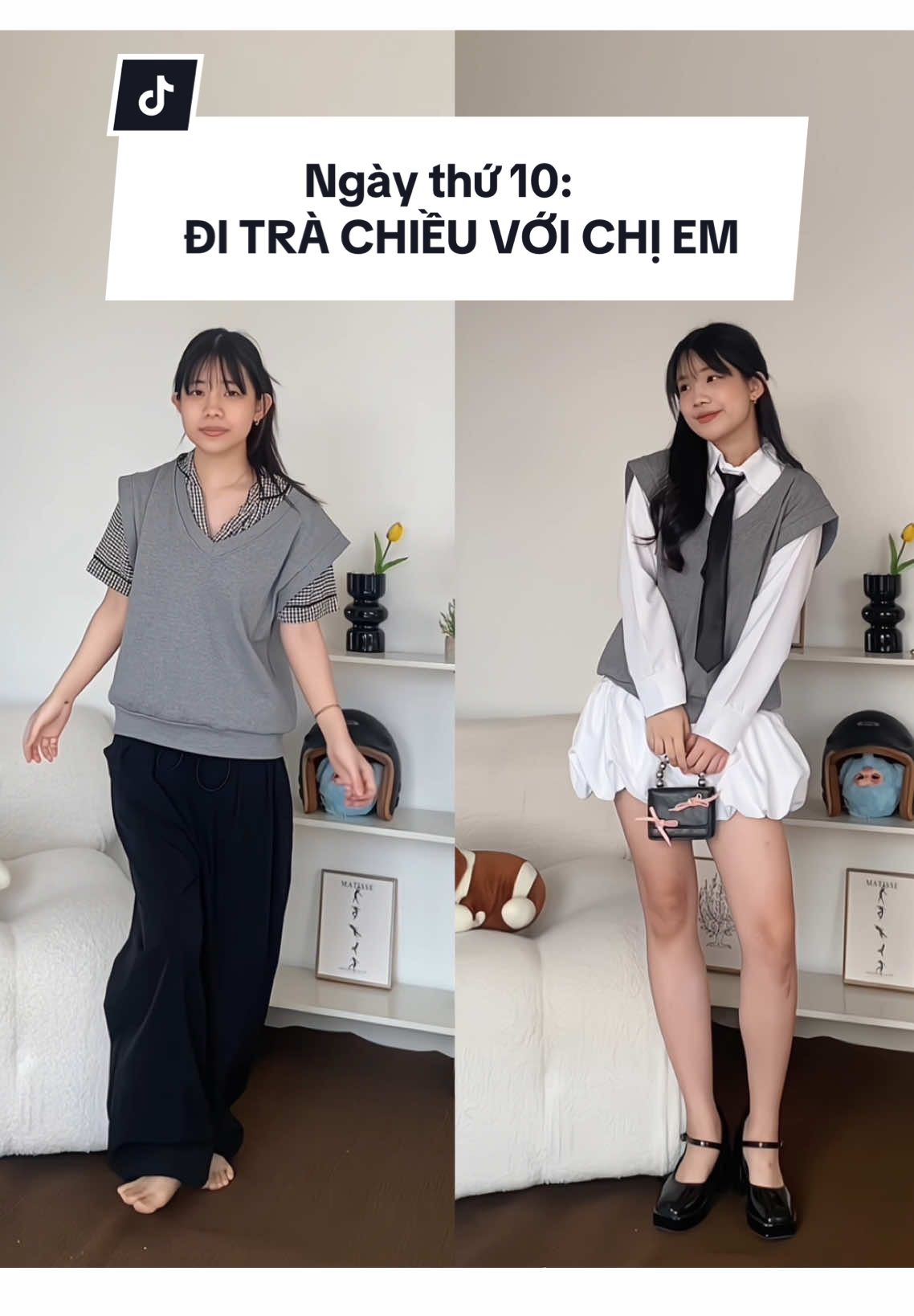 Ngày thứ 10, mình đi trà chiều với hội chị emm 🧸🤎 #thoitrang #fashion #outfit #fyb #mỗingàymộtoutfit 