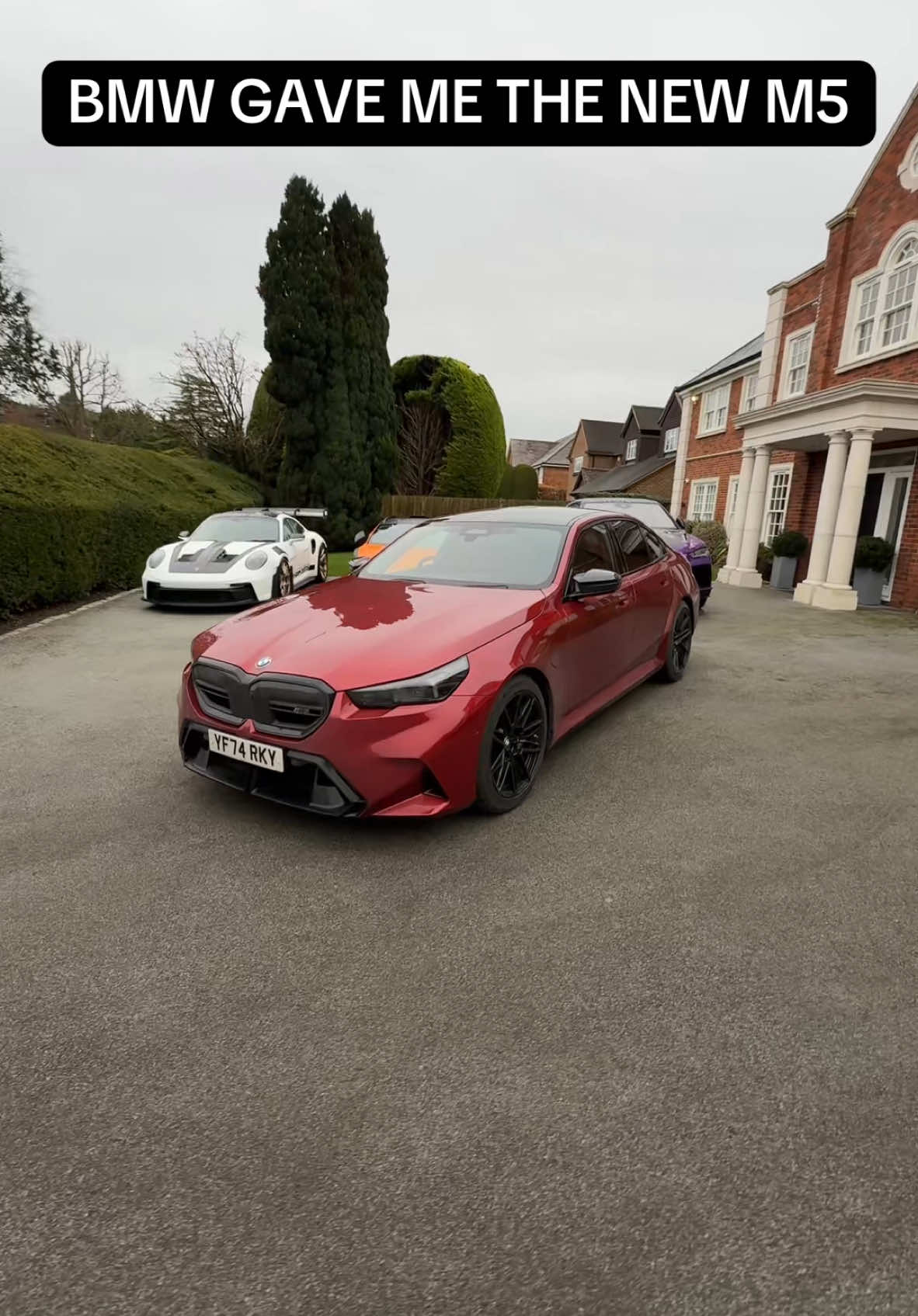 A very red BMW M5 has spawned on my drive 🤣 @duncanatparklane @BMW Group Park Lane 