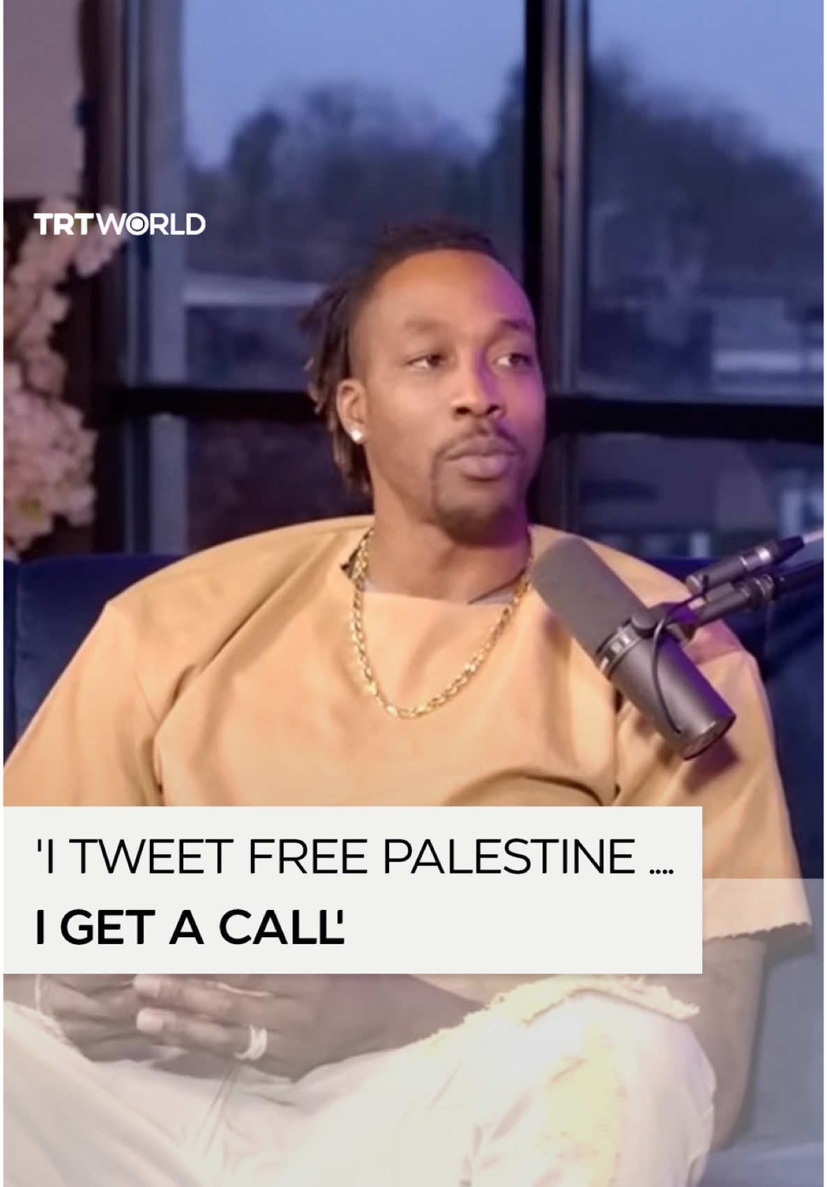 “So I tweet ‘Free Palestine,’ and less than 10 minutes later, I get a call from the NBA commissioner.” American professional basketball player Dwight Howard shared in an interview how the NBA attempted to censor him following his tweet supporting Palestine. #NBA #dwighthoward #basketball 