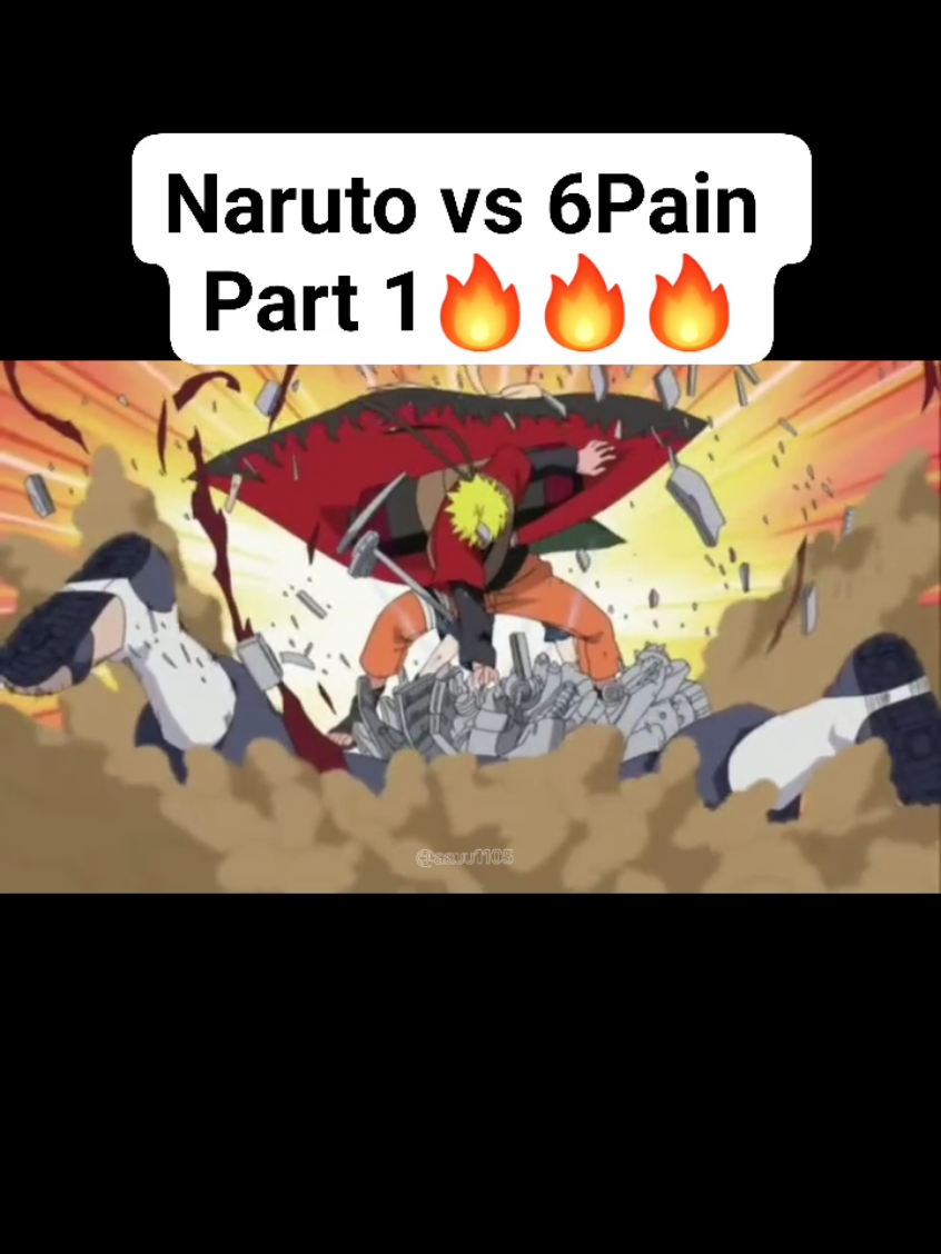 Naruto vs 6 Pain | part1🔥🔥🔥 #naruto #narutoshippuden #anime #fyp #fypシ 