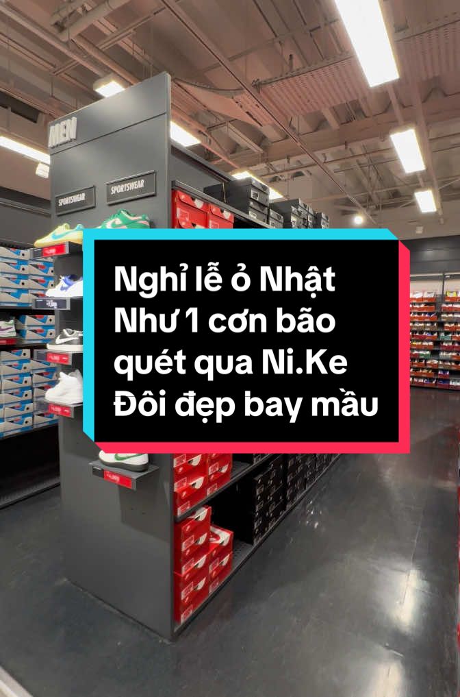 Nghỉ lễ ở Nhật thật khủng khiếp🥹 Như bão mới quét qua vậy, trông trơn luôn 😅#hienkun #sansale #hangxachtay #authentic 