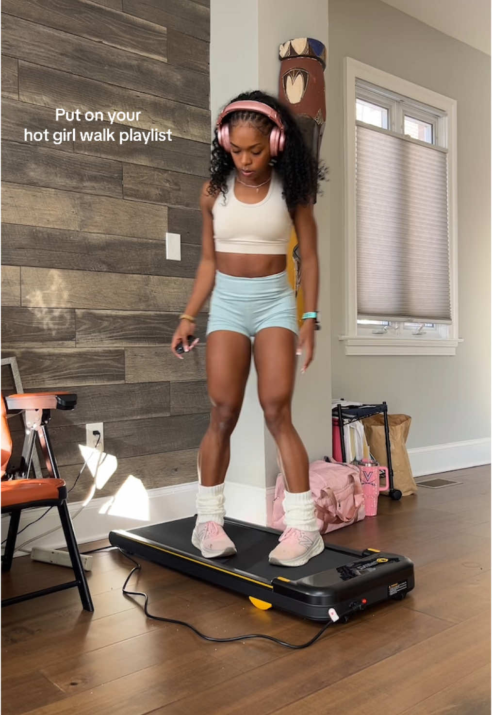 This is your sign to buy a walking pad if you wanna get those steps in and look and feel better than ever! I bought mine as a Christmas gift for my family on Amazon and it was only like $110. I wish it was pink though 🤣  