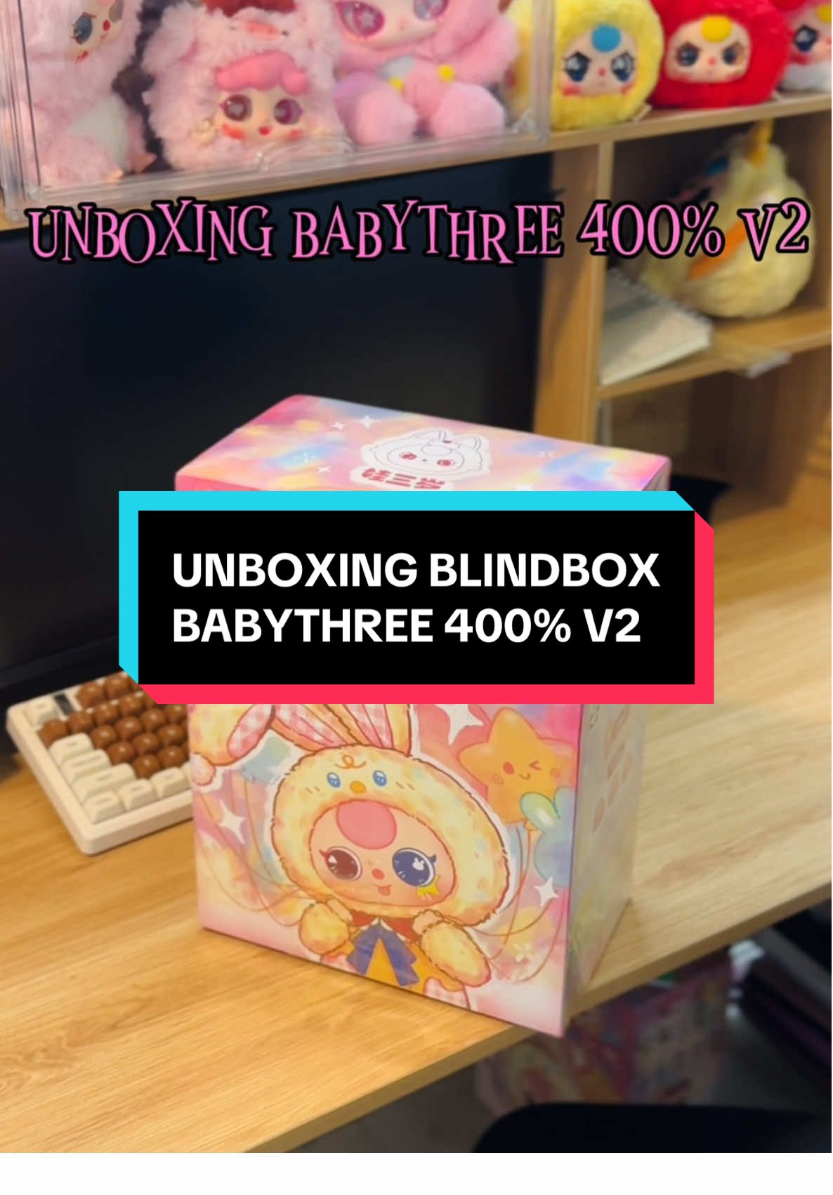 Unboxing Babythree 400% V2 #fyp #babythree #fun #toys #blindbox #unboxing #cute #v2 #400%