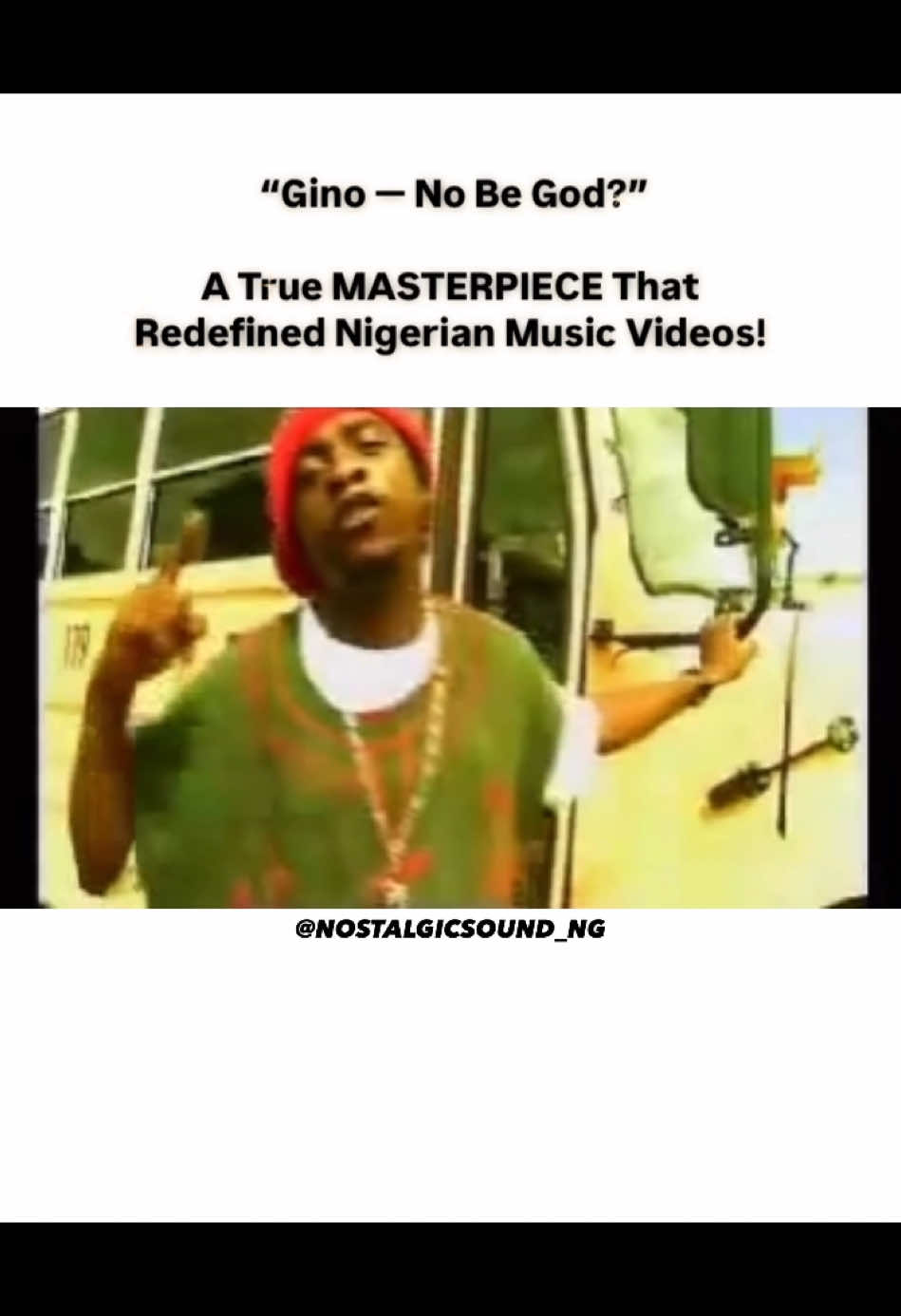 This classic hit revolutionized Nigerian music videos and set the bar high for creativity and storytelling. One of the greatest rap songs from Nigeria, and it’s still a CLASSIC!  . With the genius of @wudiawa behind the lens, this Sossick-produced hit featuring C’Mion is a masterpiece that will never fade! . . Here’s a fun fact: Ace Comedian, @officialowengee , is the older brother of rapper Gino and music producer Sossick. Talk about a creative family! 👏👏 . . Cc: @sosa_do_all @Cmioncmoney . . . . #Gino #NigerianMusic #RapGame  #HipHopHistory #Nostalgia #reels #Afrobeats #NostalgicSoundng #Throwback #BlastFromThePast #Rap #tiktoknigeria🇳🇬 #nigeriantiktok🇳🇬 #GoodOldDays #naijatiktok 