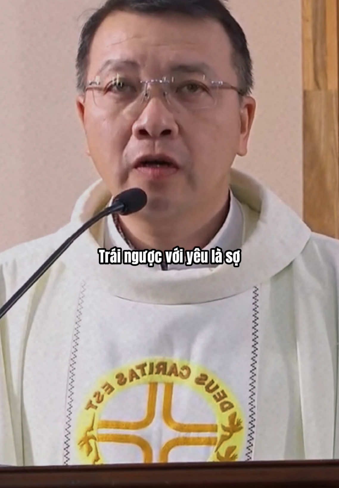 Trái ngược với yêu là sợ !  #linhmucphuongdinhtoai #binhan #catholictiktok 