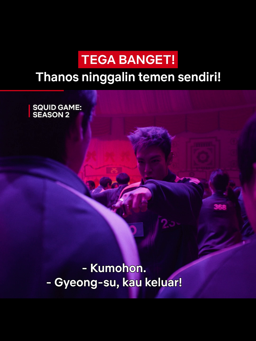 Nggak ada yang bisa ngerem kelakuan Thanos.  #SquidGame2 #Netflix #Thanos #TOP