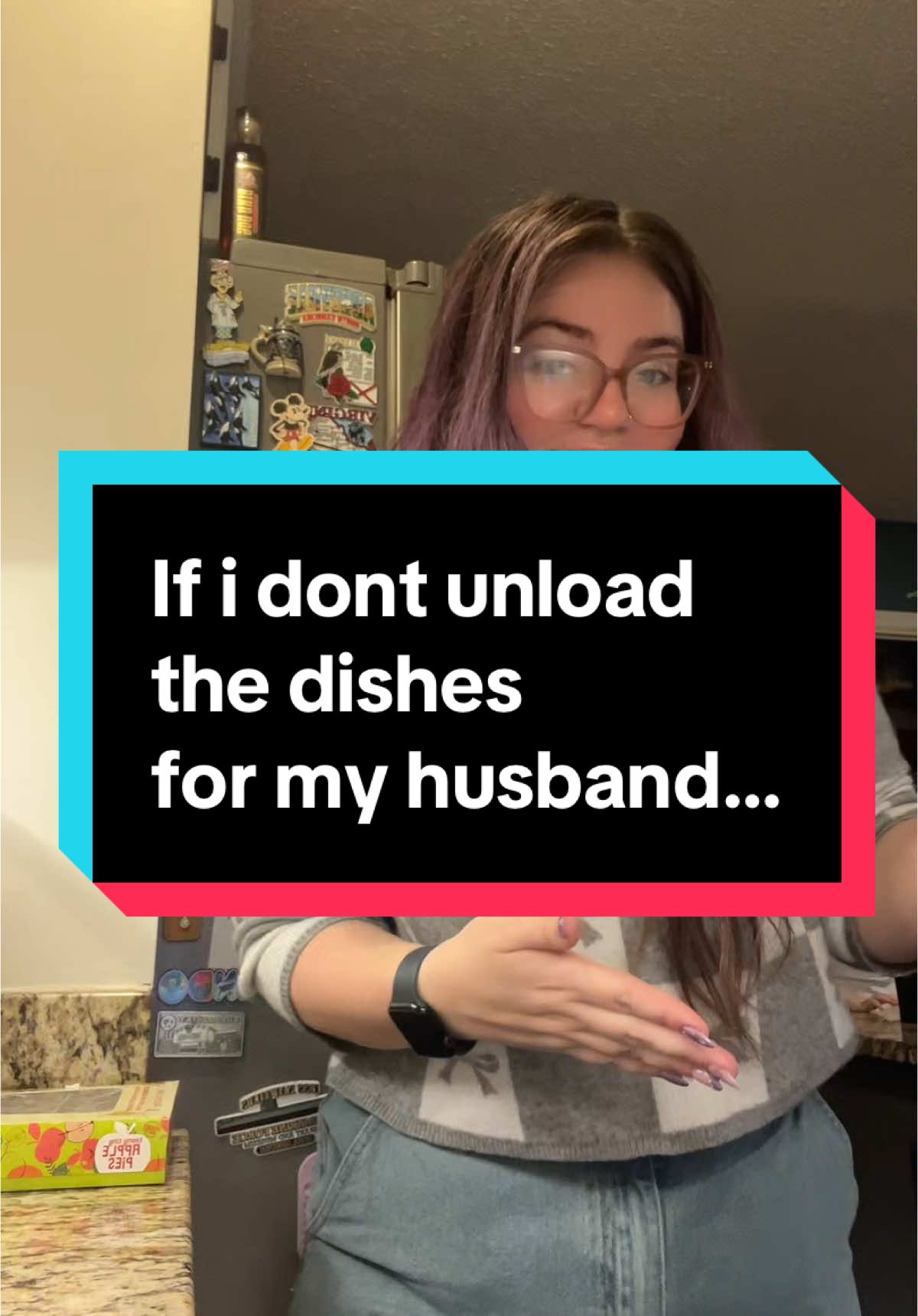 If he won’t do the dishes.. 👀 #couples #married #marriedcouple #myman #husband #chores #momtok #coupletok 