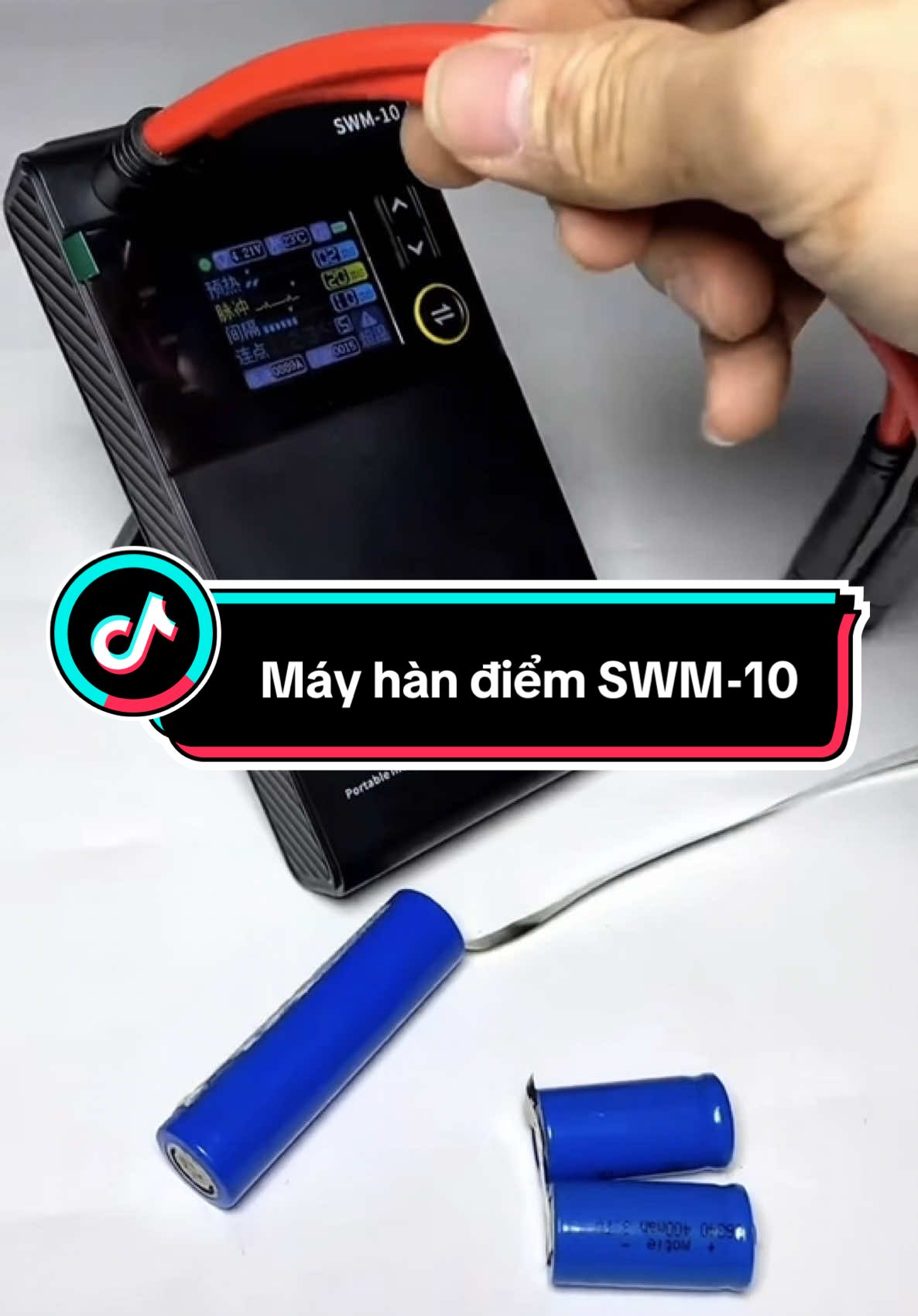 Máy Hàn điểm cầm tay SWM -10 . Hàn cell pin. Đầu Hàn chip niken#dodungtienich #mayhandien #mayhancelpin #xuhuong 