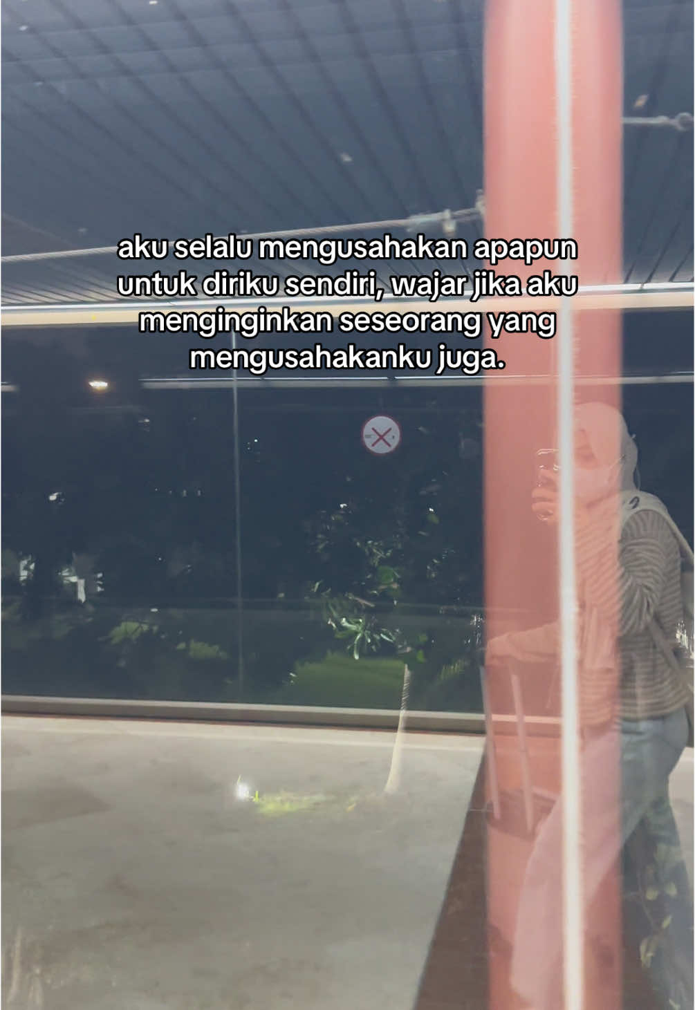 harus yang lebih effort dibanding aku ke diri sendiri.