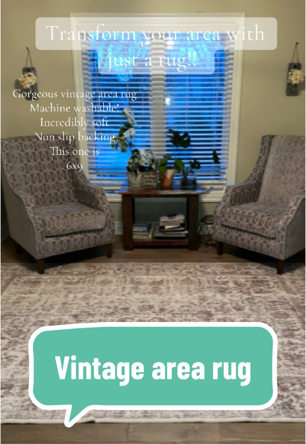 MACHINE WASHABLE area rug. Transform any area with just a rug! #rug #arearug #homedecorideas 