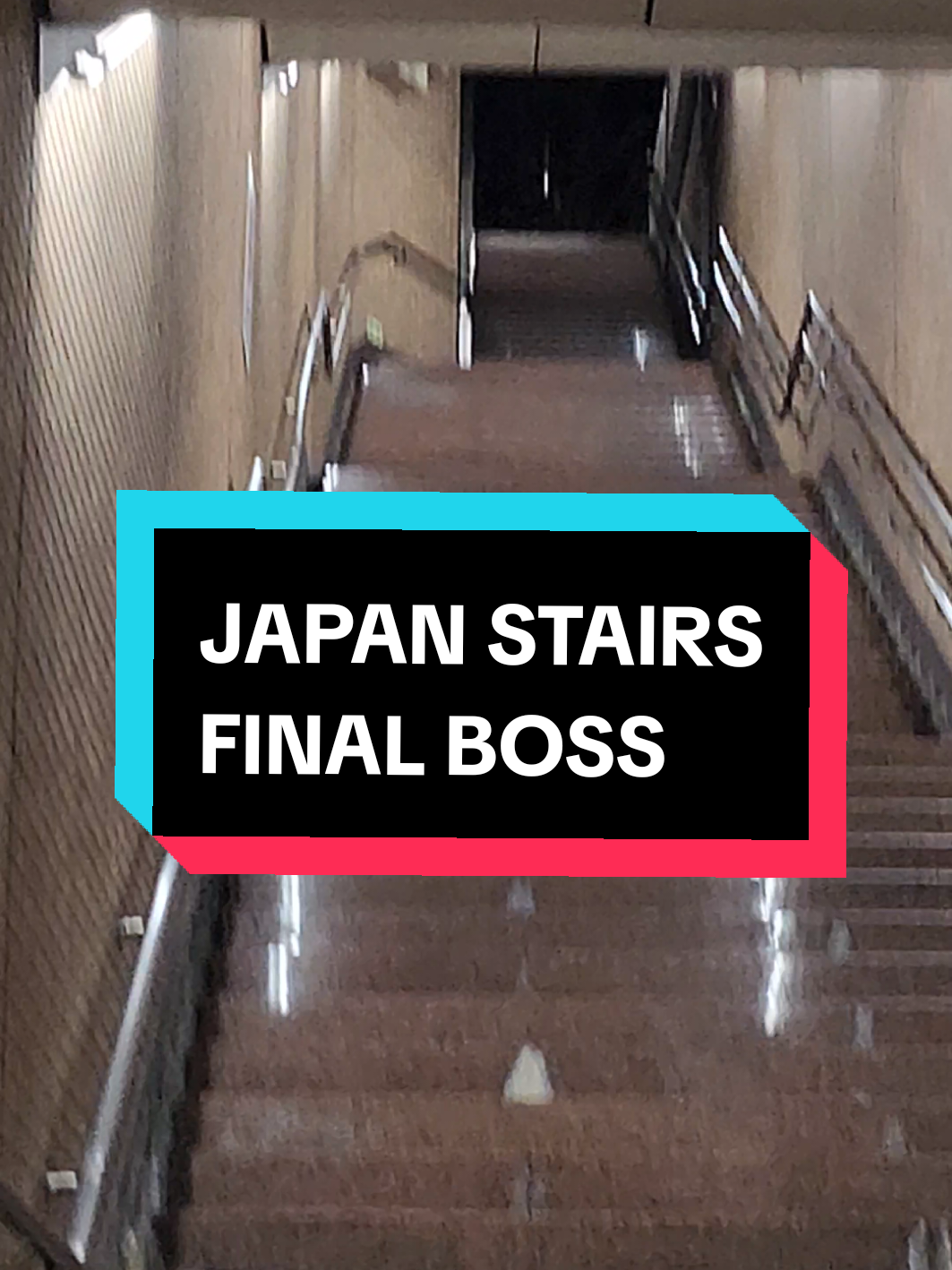 The TikTok memes didn't lie about the stairs... #japan #stairs #japanstairs #japanmeme #subway