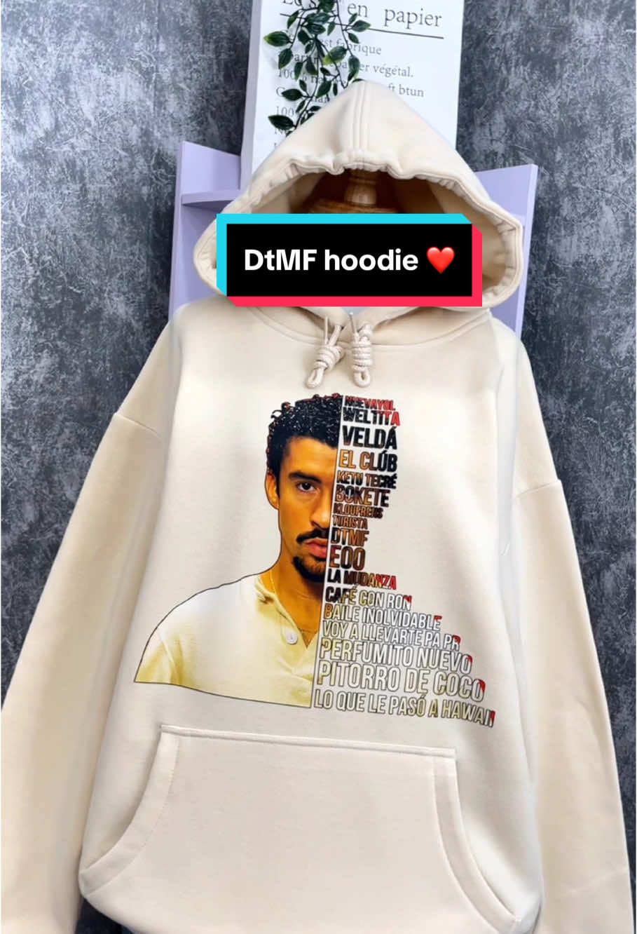 DtMF Hoodie for fans 😍❤️🎶 #DtMF #badbunny #badbunnypr #badbunnypr_oficial #badbunnyfans #newalbum #dtmf #badbunnyoutfitideas #badbunnyshirt #fyp 