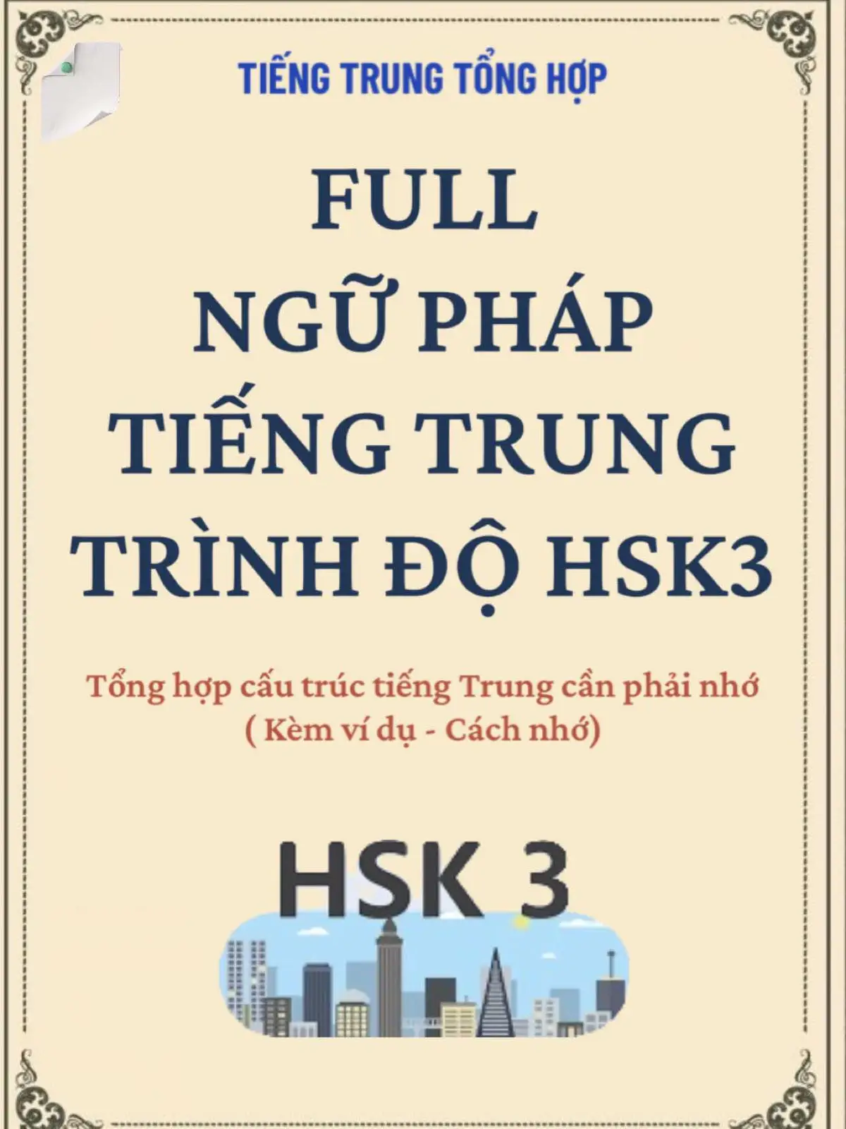 Các cấu trúc ngữ pháp tiếng Trung trình độ HSK3 cần phải nhớ  #xuhuong #xuhuongtiktok #xh #hsk #hsk3 #hoctiengtrungonline #tiengtrung #tuhoctiengtrung #fyp 