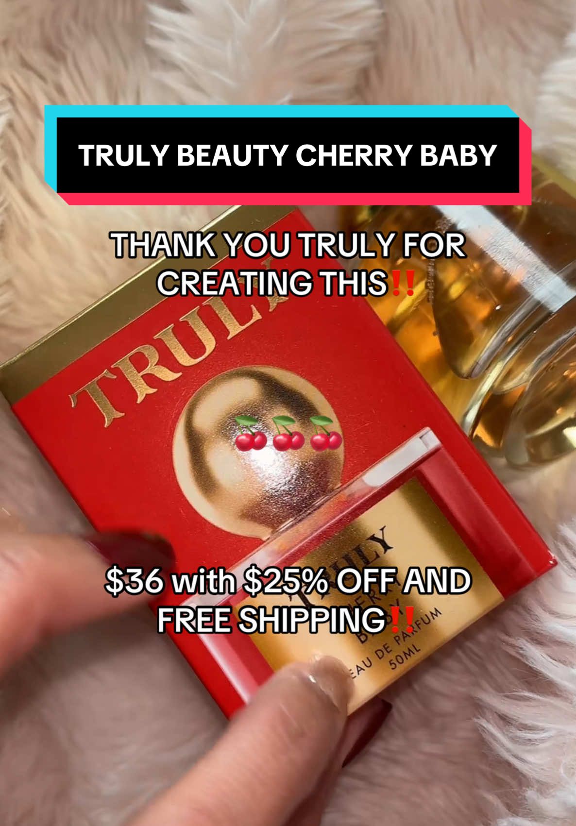 Cherry Baby🍒 AAHHHHCKK!! My new fave! #cherrybaby @Truly Beauty #trulybeauty #cherryperfume #perfume #tiktokshopmademebuyit 