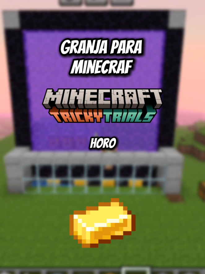 mini granja de oro para tu Minecraft bedrock: lo siento por estar inactivo estos días 😕 #Minecraft #graja#automatica#bedrock#viral_video 