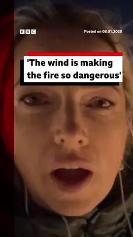 About 49,000 people have been ordered to evacuate and more than 1,400 firefighters have been deployed to tackle the wildfires in LA. #Wildfire #Wildfires #LA #SantaMonica #Fire #Weather #PacificPalisades #LosAngeles #US #BBCNews