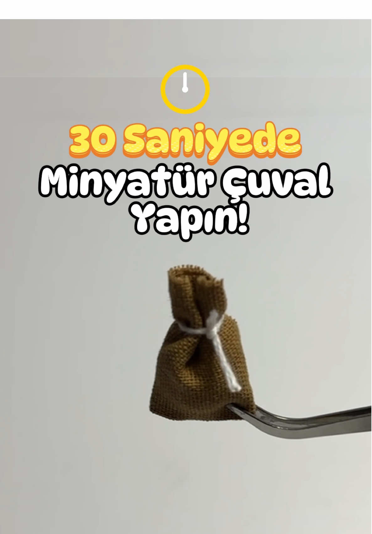 30 Saniyede Minyatür Çuval Yapılışı Kendin yap minyatür maket setlerinden Çiçek Köşesi modelinin çuval detayını yapıyoruz! #DIYHobiSeti #kendinyap #minyatür 