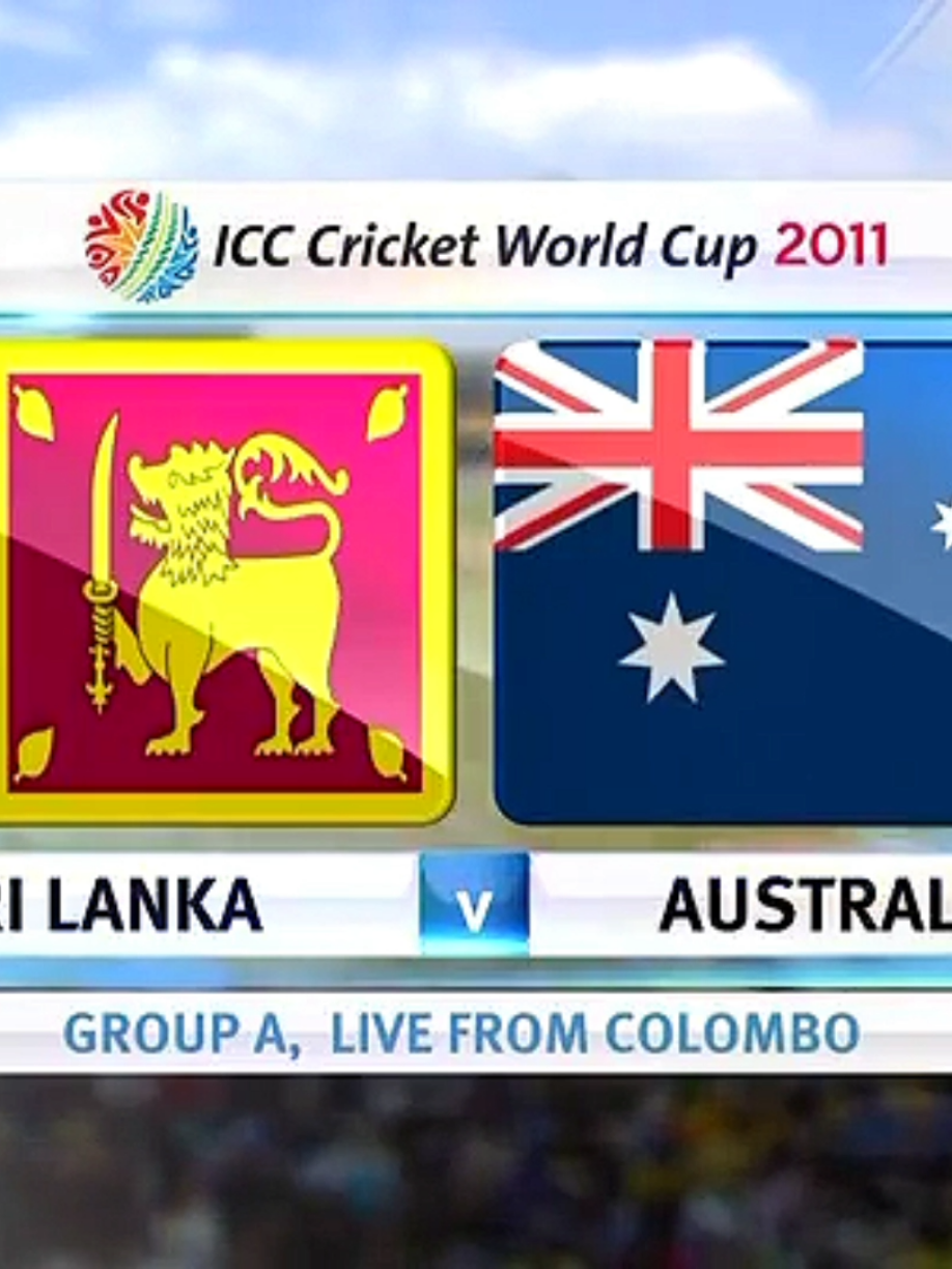 Part 1// CWC 2011 || SriLanka vs Australia || SriLanka Batting || ICC Cricket World Cup 2011 Extended Highlights #icc.uk #crickettok #fyp #FYP #viralvideo 