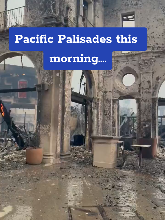 Pacific Palisades this morning.... #wildfire #palisadesfire #eatonfire 