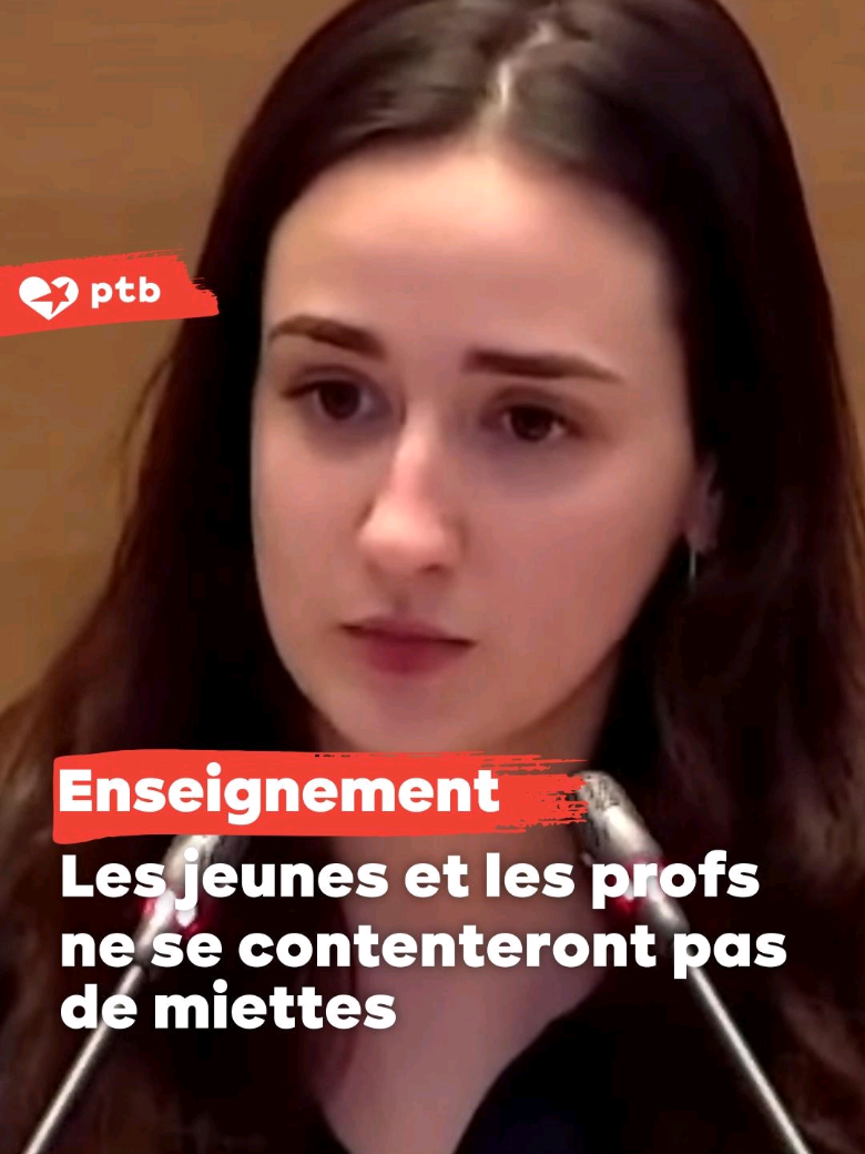 Les jeunes et les profs se mobilisent contre le projet de fermeture de plusieurs options dans l'enseignement technique et professionnel. Et ça fait peur à la ministre Glatigny (MR) qui tente d'étouffer la lutte en leur donnant des miettes... Ils peuvent compter sur le PTB pour porter leur voix. Tous les jeunes ont le droit de se former au métier de leurs rêves ! #MR #qualifiant #inqualifiable #jeunes #fyp #lesengagés 