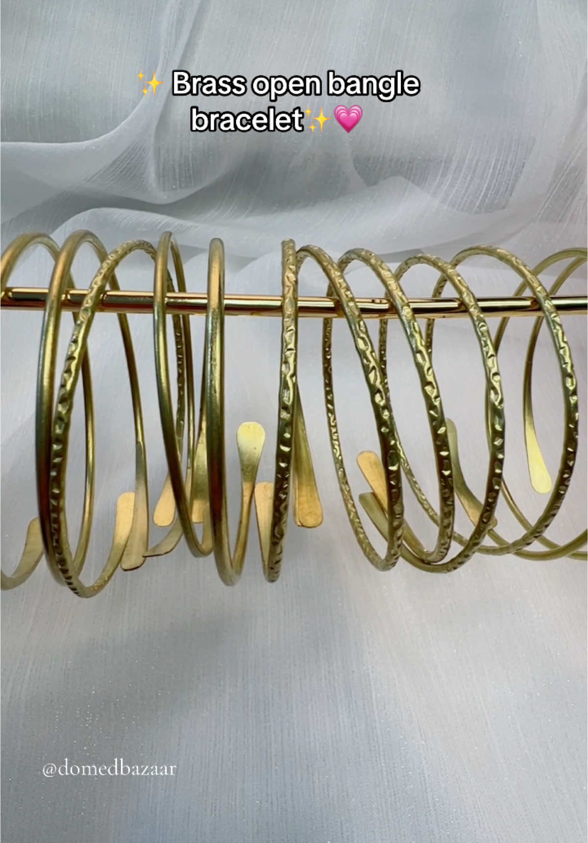 For brass open bangle bracelets, please click on the homepage link 🔗 and search for the number below (PP11129) (PP11130) (PP11131) (PP11132) (PP11133) (PP11134) (PP11135) (PP11136) (PP11137) #bracelets #brassjewelry #bangle #SmallBusiness #fypシ 