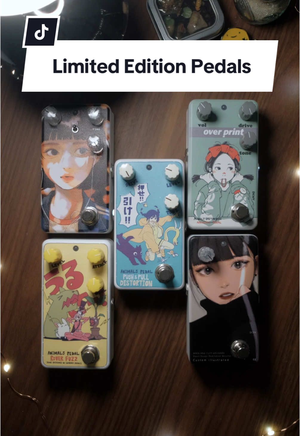 MORE limited edition pedals from the Animals Pedal Custom Illustrated series ❣️ #guitartok #pedalboard #guitaristsoftiktok #animalspedal #animepedal #musiciansoftiktok 