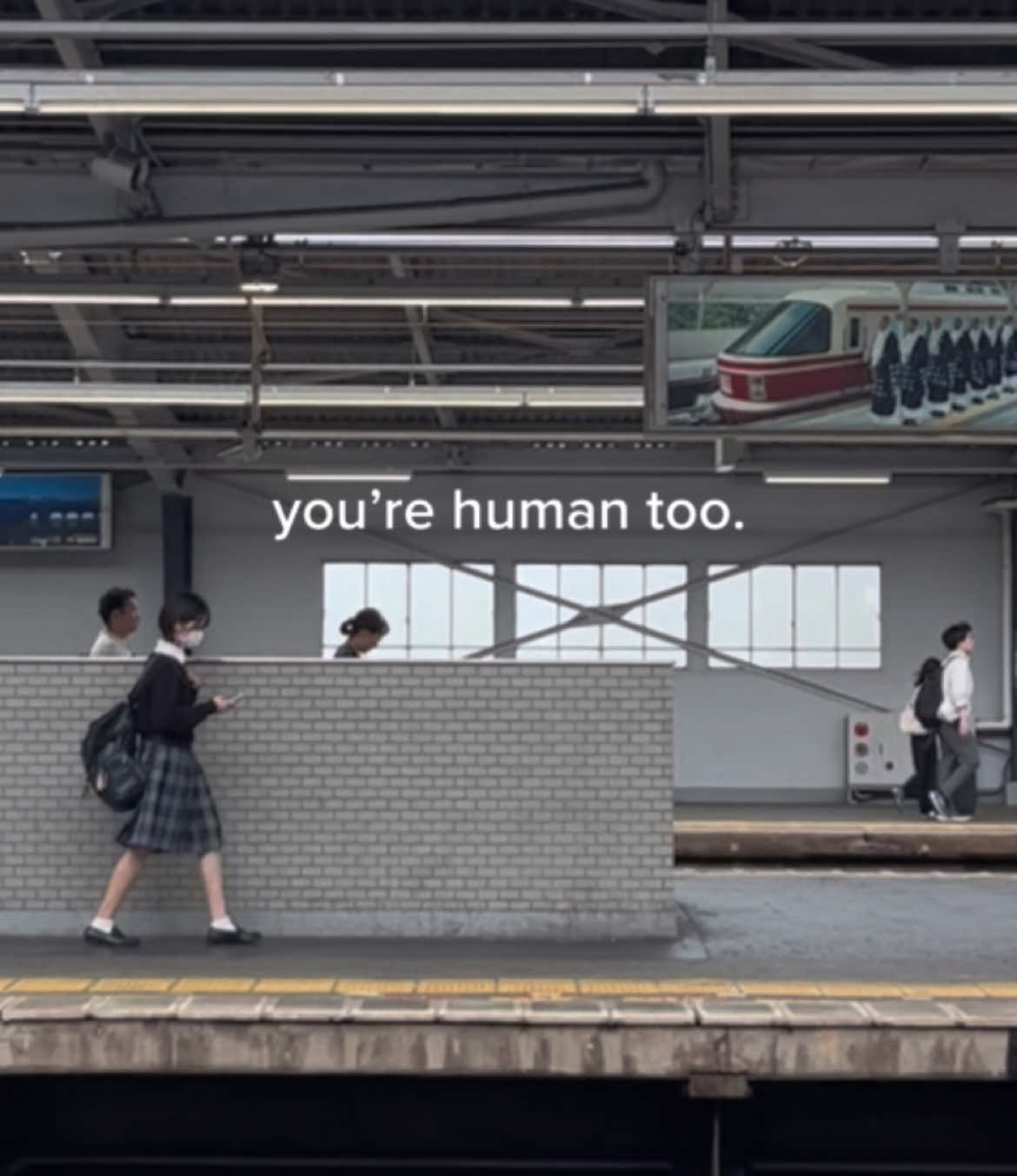 you’re only human. and being human means being imperfect. let yourself rest and take things one step at the time. #MentalHealth #SelfCare #gentlereminder #japan #relatable #fyp #kdrama #fy #japantiktok 