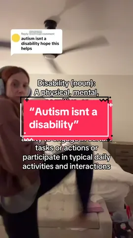 I’ve removed identifiers due to a conversation with the commenter- i think theres a lot of valuable information in this video because even autistic people can make comments like this.  Disability is not a bad word. We just don’t have the same ability as the general population.  Denying that autism is disabling communicates to autistic people from all parts of the spectrum that they should not be disabled by their autism…which isn’t helpful!  #fyp #autistic #autism #autismawareness #autismacceptance #audhd #autisminwomen #autismmom #autismfamily #invisibledisability #actuallyautistic #disability #disabilitytiktok 