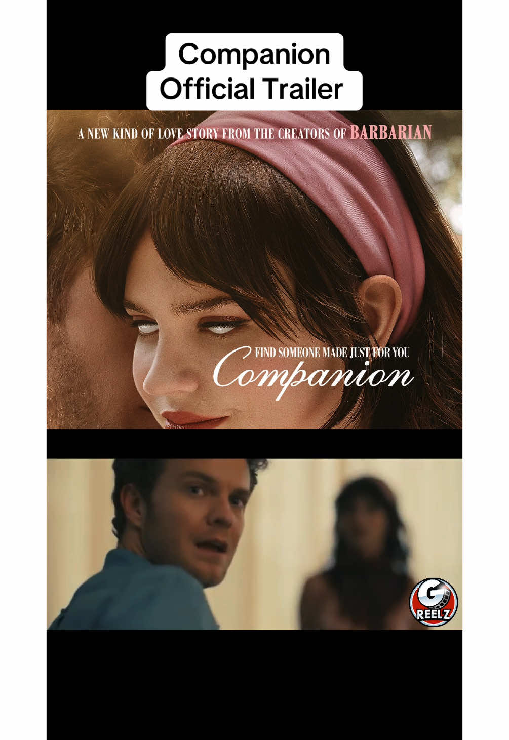 Check out the trailer for Companion, a romantic science fiction thriller film written and directed by Drew Hancock, and produced by Zach Cregger, Raphael Margules and J. D. Lifshitz. . . Per the film's synopsis, 