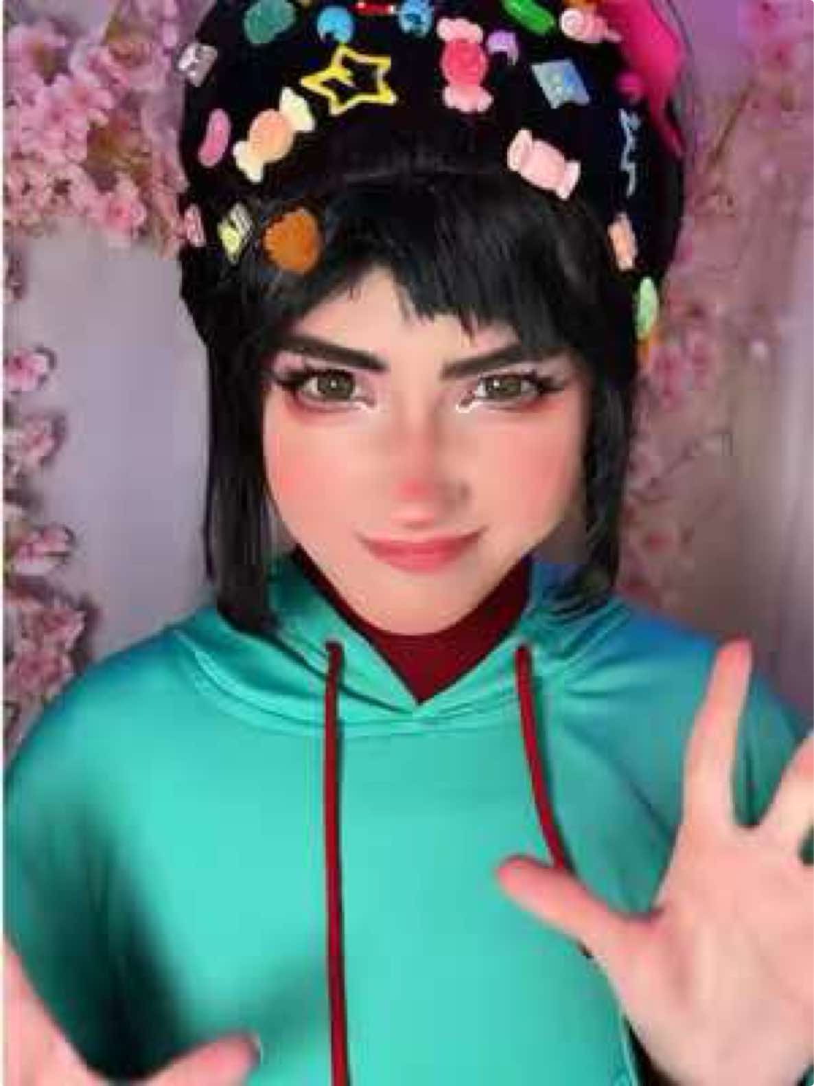 Vanellope Von Schweetz🍭🩵 #vanellope#vanellopecosplay#cosplay#cosplayer#makeup#disney#disneycosplay#wreckitralphcosplay#vanellopevonschweetz