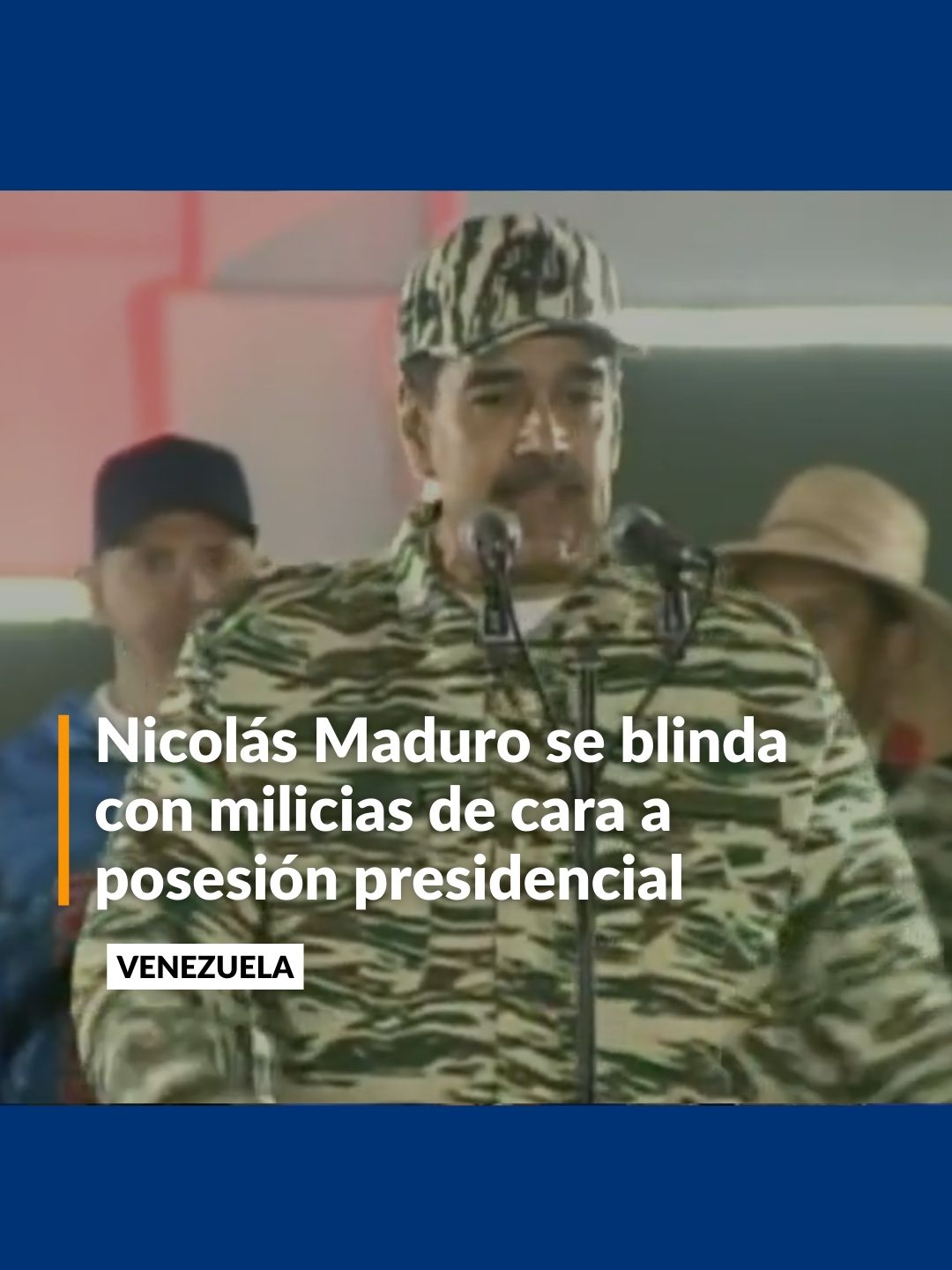 #VenezuelaEnVilo | El régimen de Maduro se ha asegurado de hacer sentir su fuerza y de advertir que no permitirá desmanes en el evento de posesión presidencial. Principales avenidas del centro de Caracas están tomadas por centenares de agentes fuertemente armados. Más en noticiascaracol.com