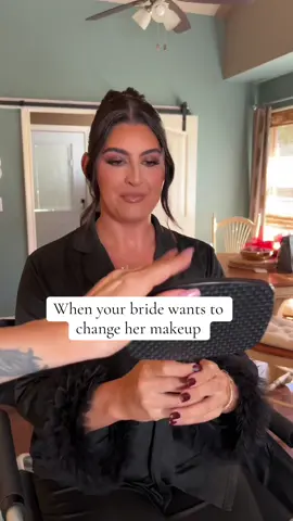 With that ridiculous video going around I thought I’d share this. A bride loving her makeup but still wanting changes and as an artist I was respective to those changes and INVITED them!  #bridalmakeup #bridalmakeupartist #weddingmakeup 