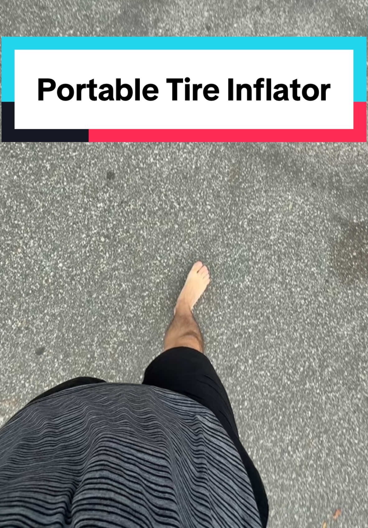 No one ever carries their Fanttik portable tire pump around except for me 😮‍💨 #tirepump #flattire #portabletireinflator #tireinflator #caraccessories 