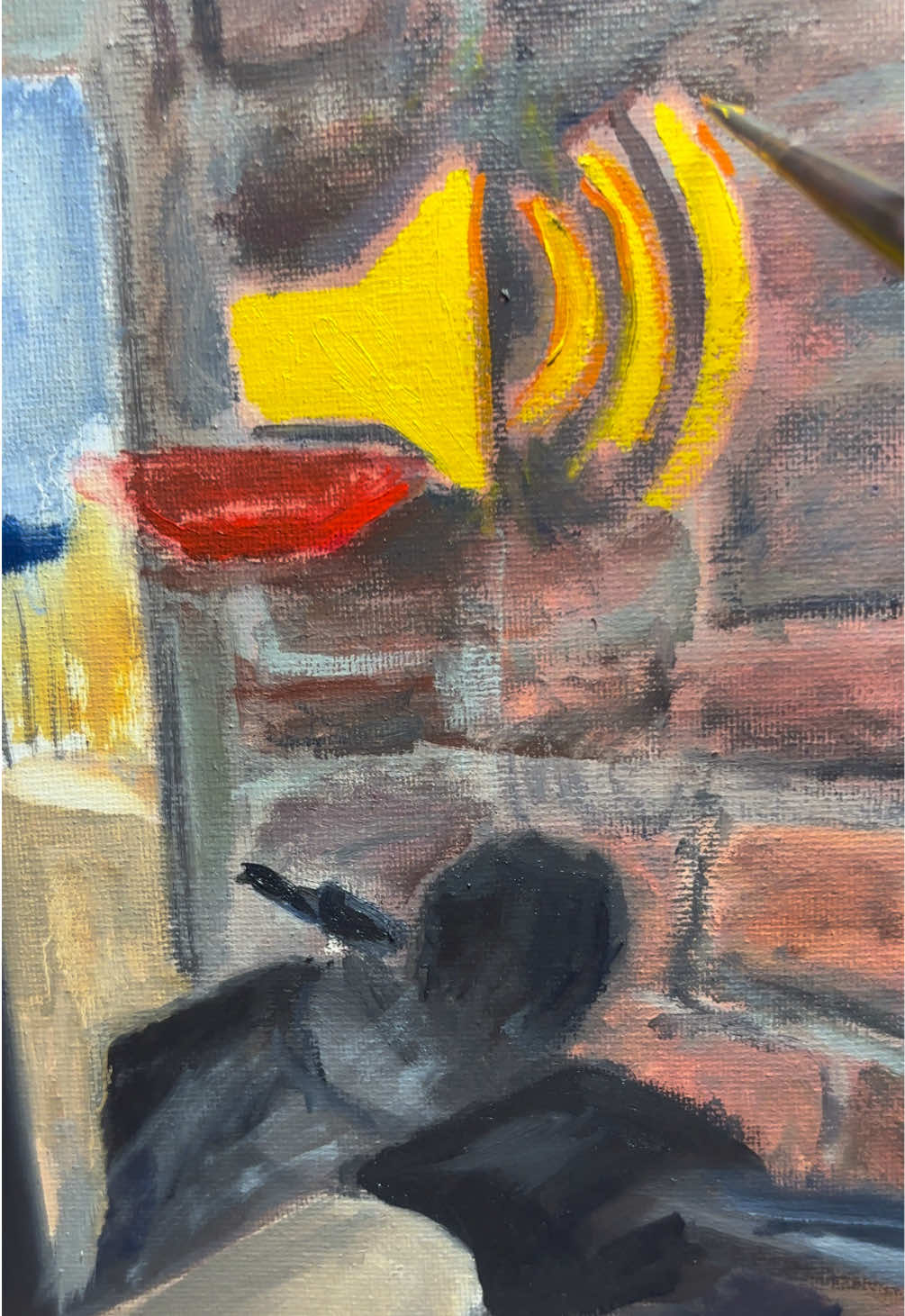 I made an oil painting of Door Stuck from CSGO #doorstuck #csgo #oilpainting #foryou 