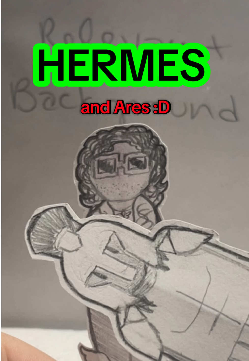 @TROY @MocaMedia pleas don’t die I love yall too much 😭 #epic #epicthemusical #paperpuppets #hermes #ares 